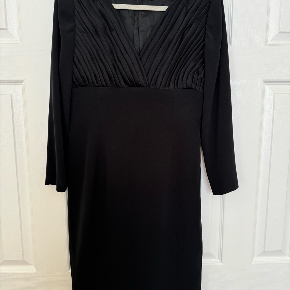 Gillian Vintage Empire Waist Black Dress, Size 10